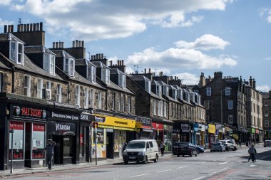 İskoçya İngiltere Edinburgh 14.05.2016 - sokaklar depodaki günlük yaşam