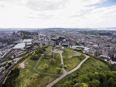 Calton Hill anıtlar Edinburgh