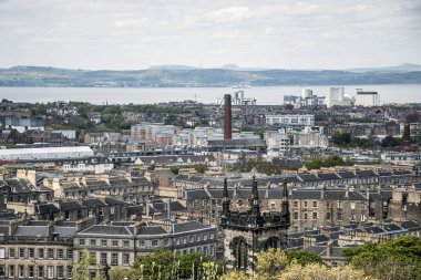Edinburgh şehir manzaralı tarihi Calton Hill