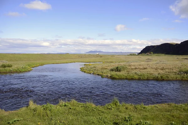 Rivière près de Seljalandsfoss Cascade Islande — Photo