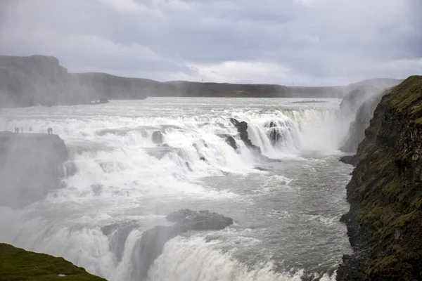 Krásný velký vodopád Gullfoss — Stock fotografie