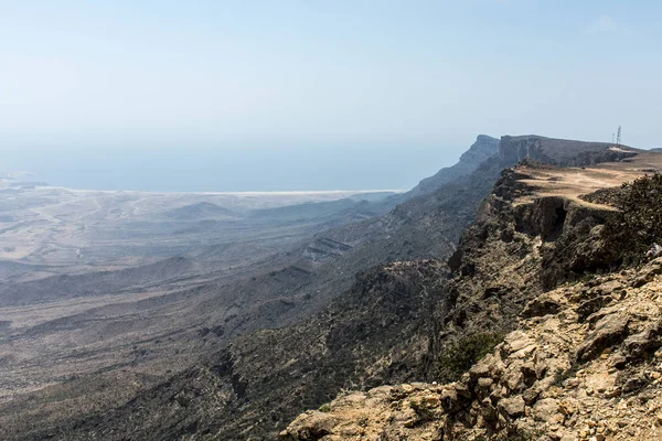 Ponto mais alto Jabal Samhan miradouro montanha Dhofar montanhas Omã 9 — Fotografia de Stock