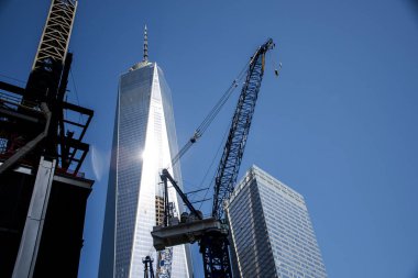 Bir Dünya Ticaret Merkezi inşaat New York City ABD Skyline büyük elma
