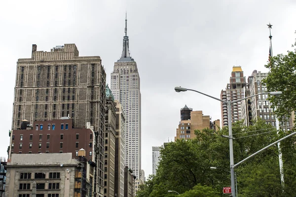 New York City USA Skyline Empire State Wolkenkratzer — Stockfoto