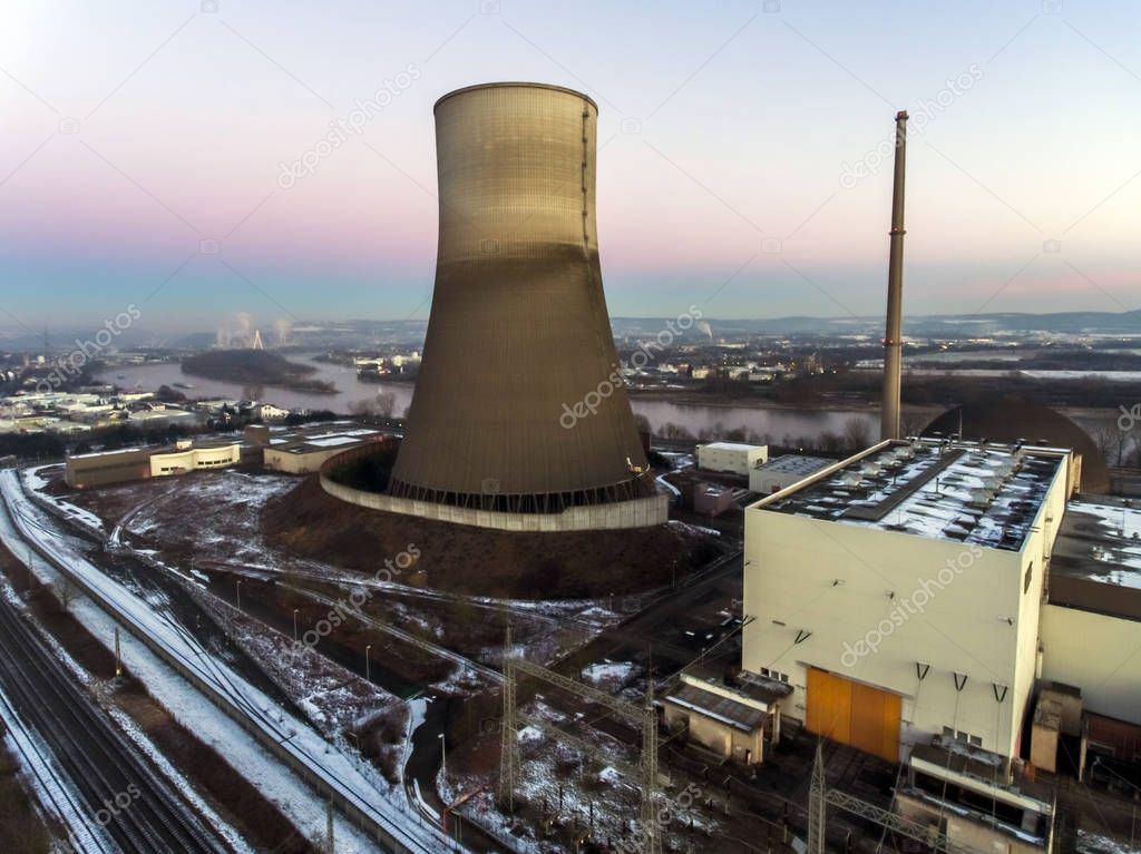 nuclear power plant sunset sunrise Radiation soil environment