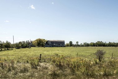 Kırsal Ontario çiftlik Barn Silo depolama tarım hayvan Kanada tarım ile