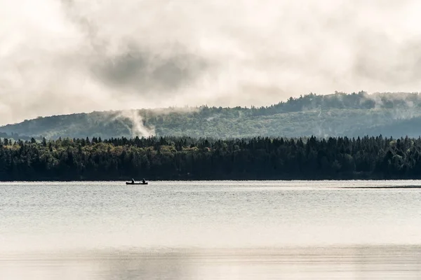 Canada Ontario Lake of two rivers Canoe Canoes on near the water in Algonquin National Park — Stock Photo, Image