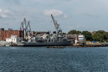 Boston massachusetty ABD 06.09.2017-Uss Cassin Genç Fletcher sınıfı muhrip tarihi tarihi bölge