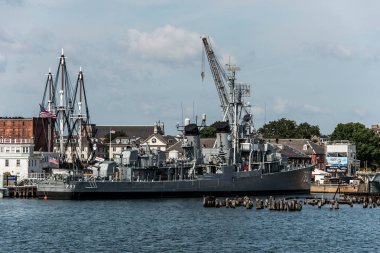 Boston massachusetts ABD 06.09.2017-Uss Cassin genç Fletcher sınıfı muhrip tarihi tarihi bölge