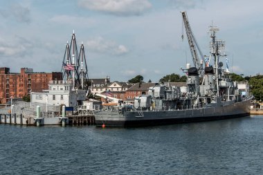 Boston massachusetts ABD - Uss Cassin Genç Fletcher sınıfı muhrip tarihi tarihi bölge