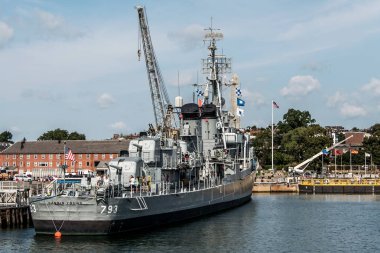 Boston massachusetts ABD 06.09.2017-Uss Cassin genç Fletcher sınıfı muhrip tarihi tarihi bölge
