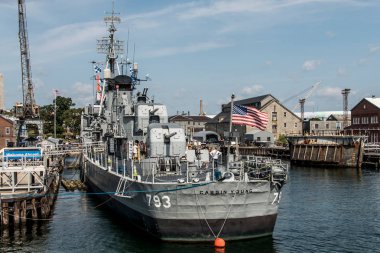 Boston massachusetts ABD 06.09.2017-Uss Cassin genç Fletcher sınıfı muhrip tarihi tarihi bölge