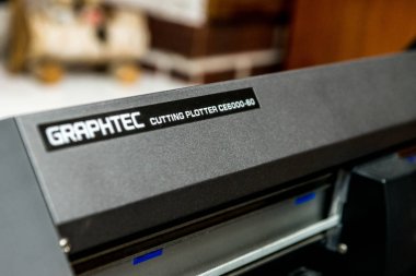 Graphtec Digital printing system plotter for printing a wide range of superwide-format applications foils clipart