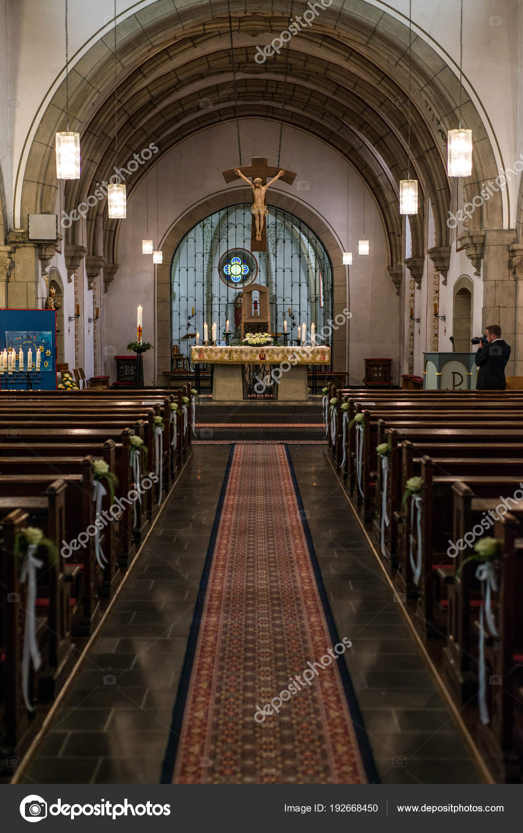 Rieden Germany 15 04 2018 The Interior Of A Simple Church
