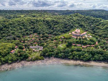 Guanacaste, Kosta Rika 'da Golfo de Papagayo plajlı Papagayo Lüks Oteli Sırları