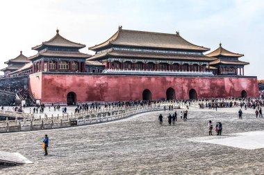 24.02.2019 Çin - Yasak Şehir, Ming Hanedanlığı 'na ait Çin İmparatorluk Sarayı' dır.