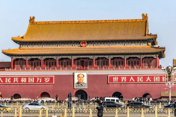 24.02.2019 Bejing China - Den förbjudna staden är det kinesiska kejserliga palatset från Mingdynastin — Stockfoto