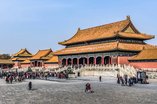 24.02.2019 Bejing China - The Forbidden City is the Chinese imperial palace from the Ming Dynasty — 스톡 사진