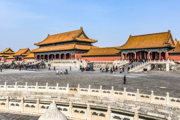 24.02.2019 Bejing Čína - Zakázané město je čínský císařský palác z dynastie Ming — Stock fotografie