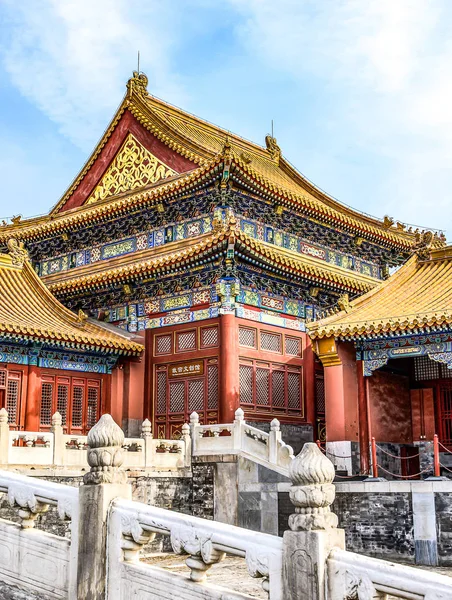 24.02.2019 Bejing Κίνα - Η Απαγορευμένη Πόλη είναι το κινεζικό αυτοκρατορικό παλάτι από τη δυναστεία των Μινγκ — Φωτογραφία Αρχείου