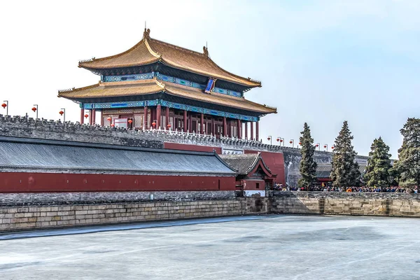24.02.2019北京中国-紫禁城は明代の中国の宮殿です。 — ストック写真