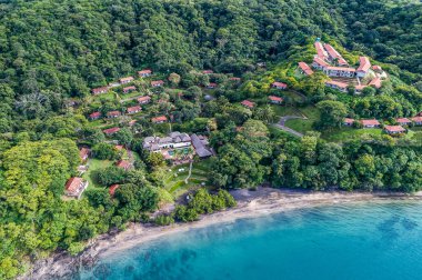 Guanacaste, Kosta Rika 'da Golfo de Papagayo plajlı Papagayo Lüks Oteli Sırları