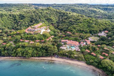 Guanacaste, Kosta Rika 'da Golfo de Papagayo plajlı Papagayo Lüks Oteli Sırları