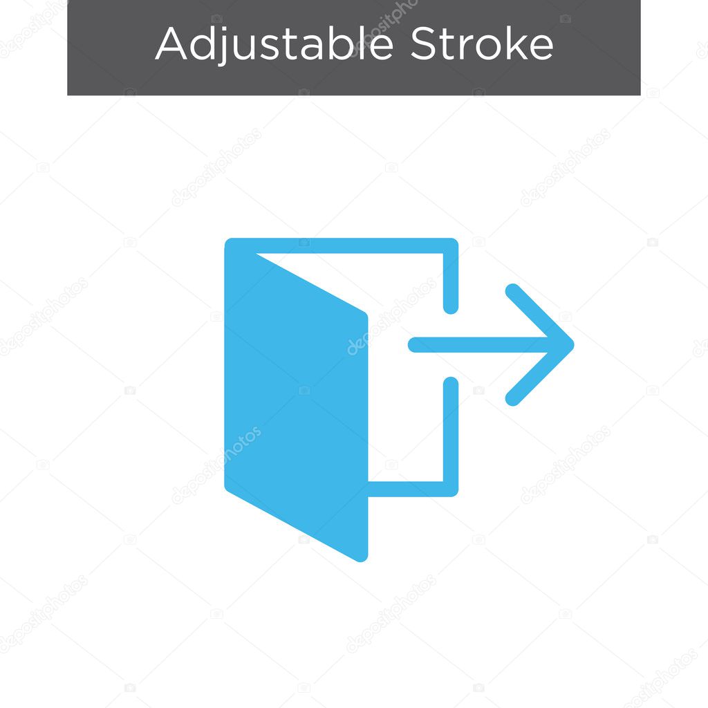 Logout Icon with Arrow