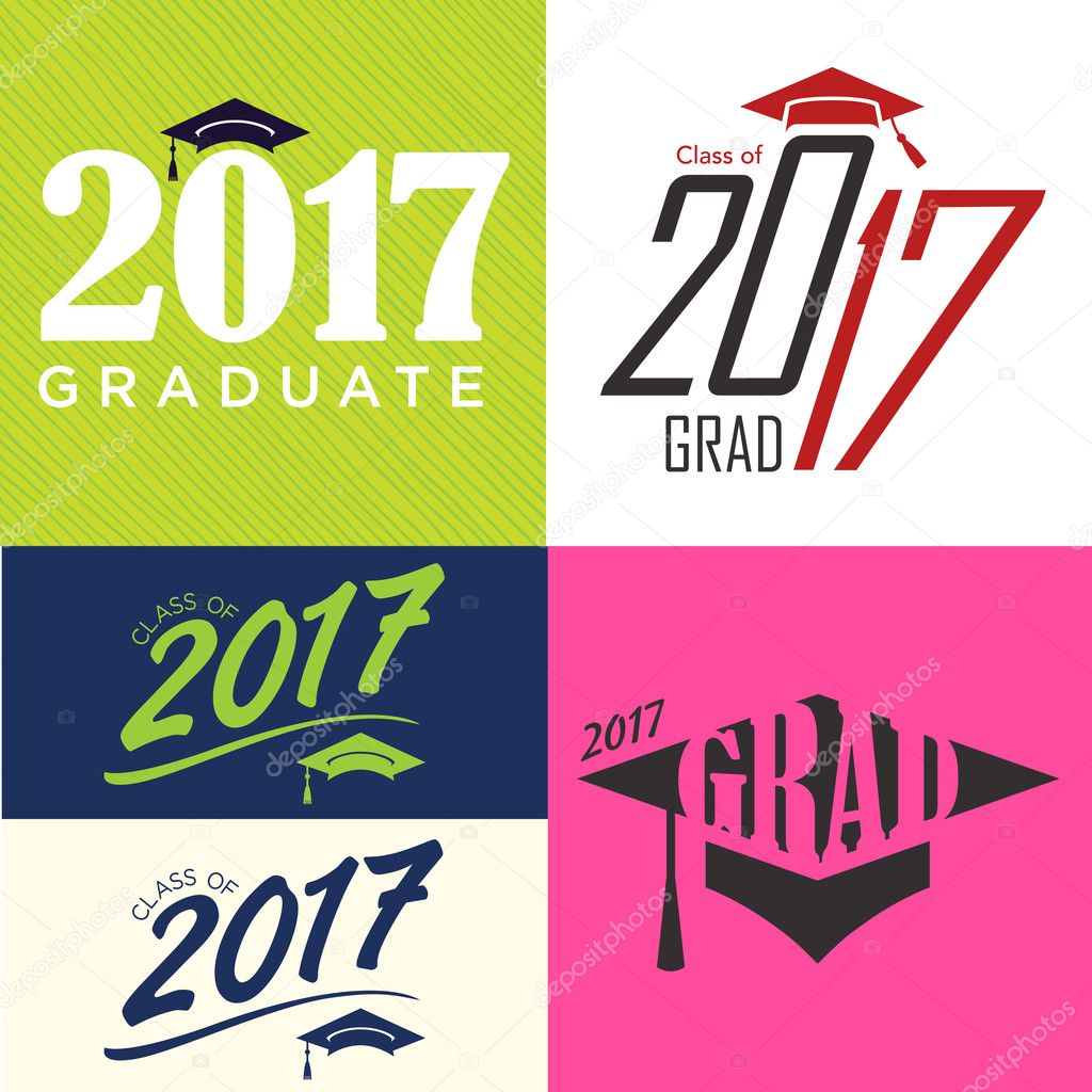 Class of 2017 Graduate Typography 