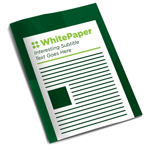 Whitepaper ou Ebook Graphics com Título Substituível, Capa e CTAs —  Vetores de Stock