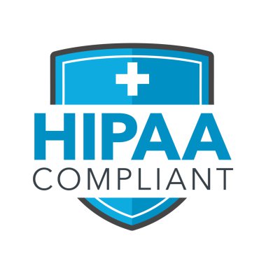 HIPAA Compliance Icon Graphic clipart