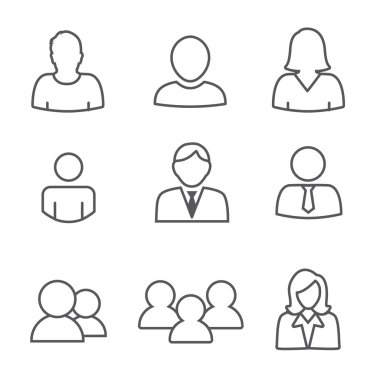 Standart kullanıcı Icon Set 