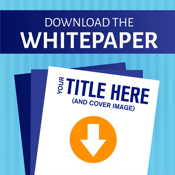 Whitepaper or Ebook Graphics with Replaceable Title — Stock Vector