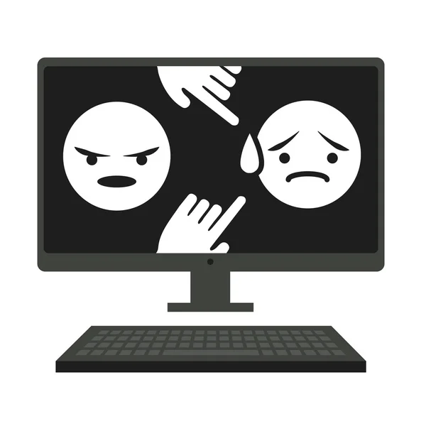 Cyber Bullying Graphic — Stock vektor