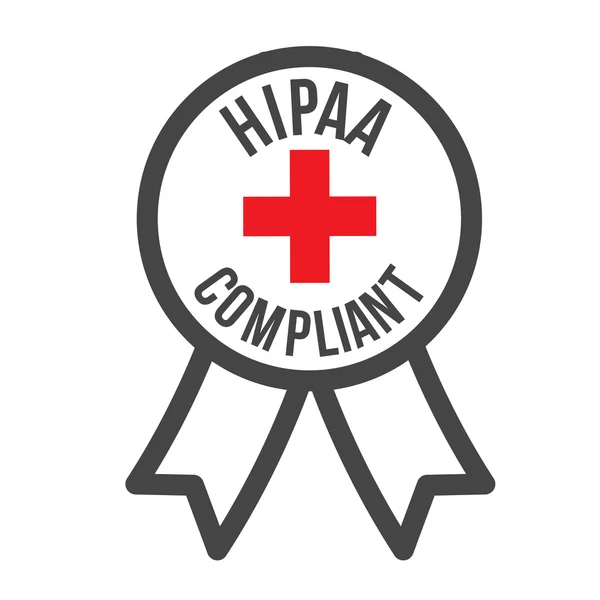 Icona di conformità HIPAA Grafico — Vettoriale Stock