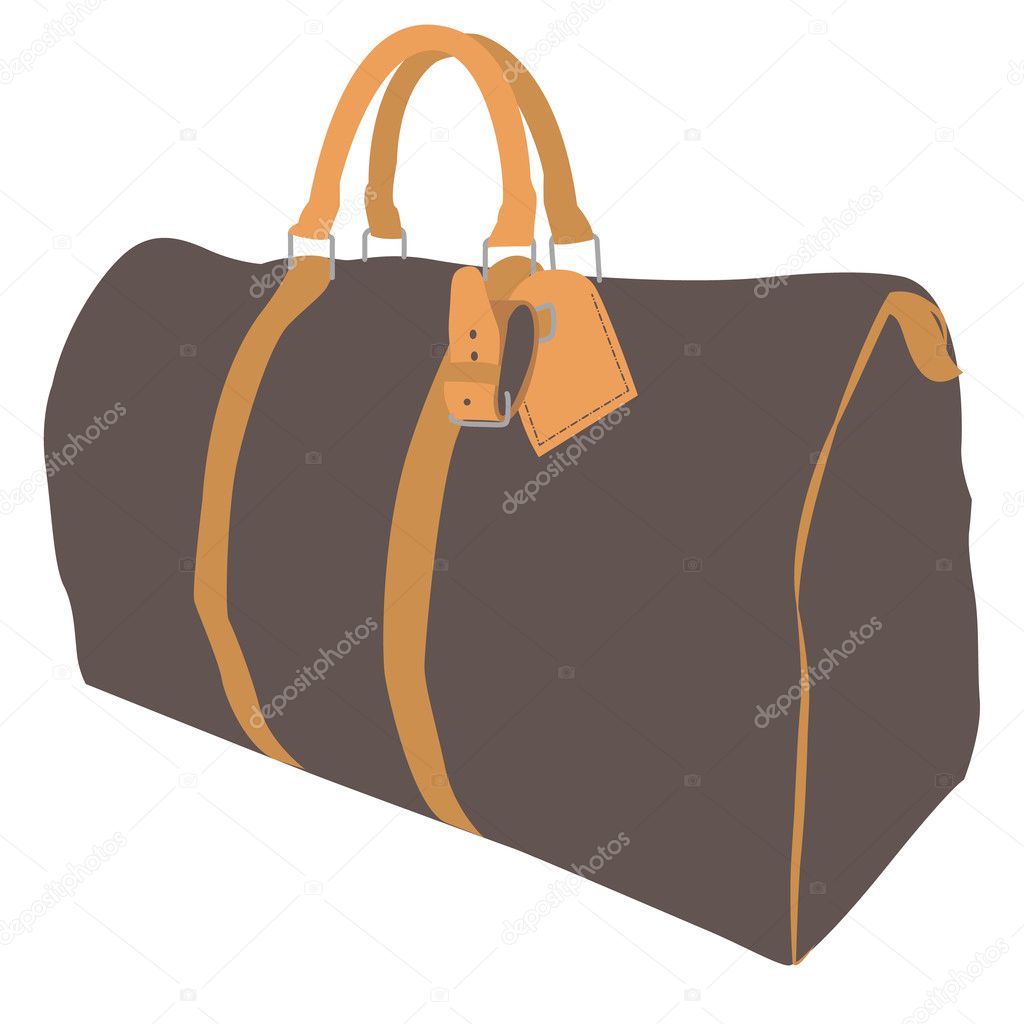 Sport bag ruksack, duffel bag, or sports luggage isolated on a white background