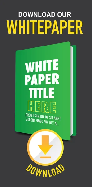 Download the Whitepaper or Ebook Graphic with Replaceable Title, Cover, and CTAs with Call to Action Buttons. — Stock Vector