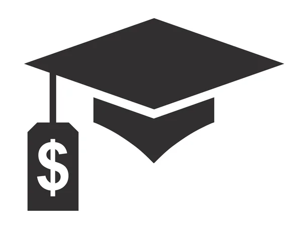 Icônes des prêts aux étudiants des cycles supérieurs - Graphiques des prêts aux étudiants pour l'éducation Aide ou aide financière, prêts gouvernementaux et dette — Image vectorielle