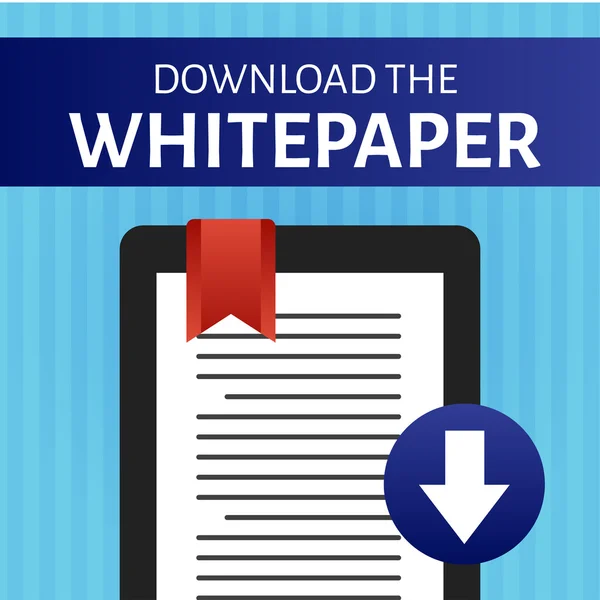 Download de Whitepaper of Ebook afbeelding met vervangbare titel, Cover en Ctas met oproep tot actie knoppen — Stockvector