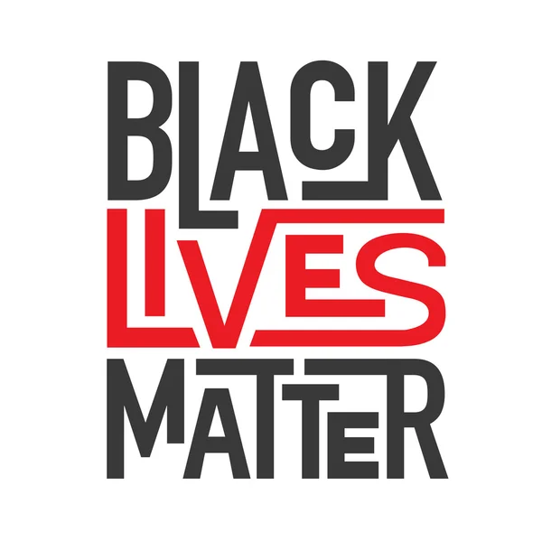 Black Lives Matter Illustration — Stock Vector