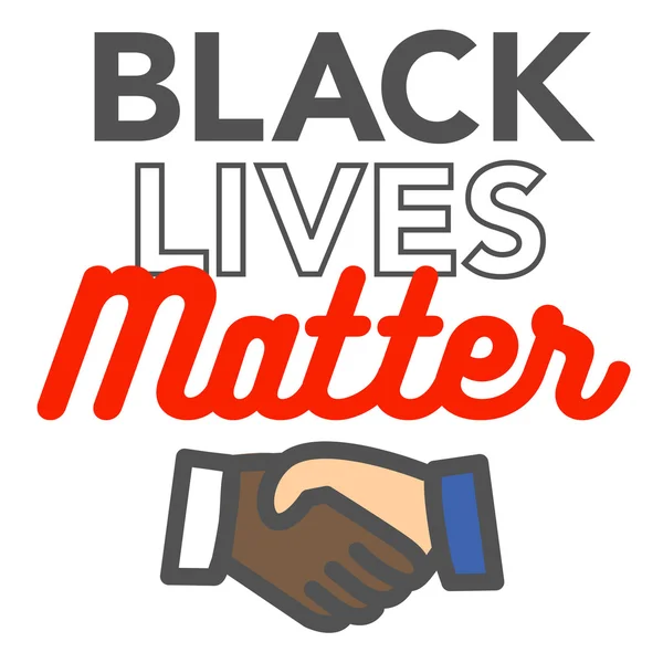 Black Lives Matter Illustration — Stock Vector