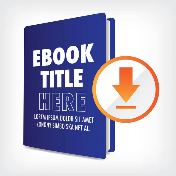 Download the Whitepaper or Ebook Graphic with Replaceable Title, Cover, and CTAs with Call to Action Buttons. — Stock Vector