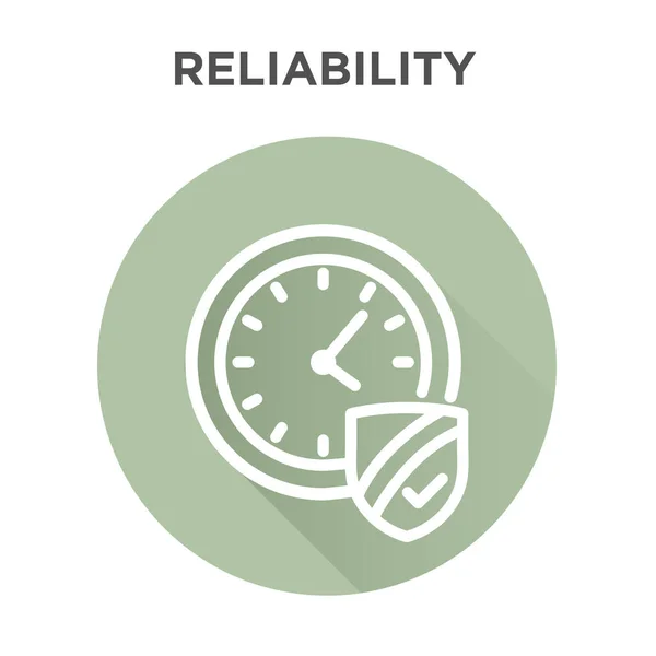 Punctuality or Reliability Icon — Stock Vector