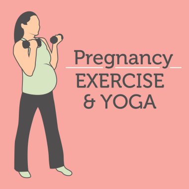 Onun gebelik egzersiz yaparak güzel bir genç bayan