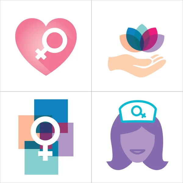 Women's Health Services Icon — Stock Vector