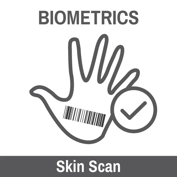 Биометрический сканер — стоковый вектор