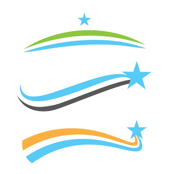 Vector Swooshes, Swishes, Whooshes, and Swashes for Baseball Tai