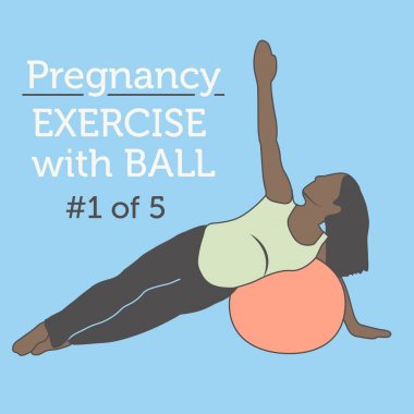 Farklı bir Afrikalı-Amerikalı genç bayan onun gebelik Exerci yapıyor