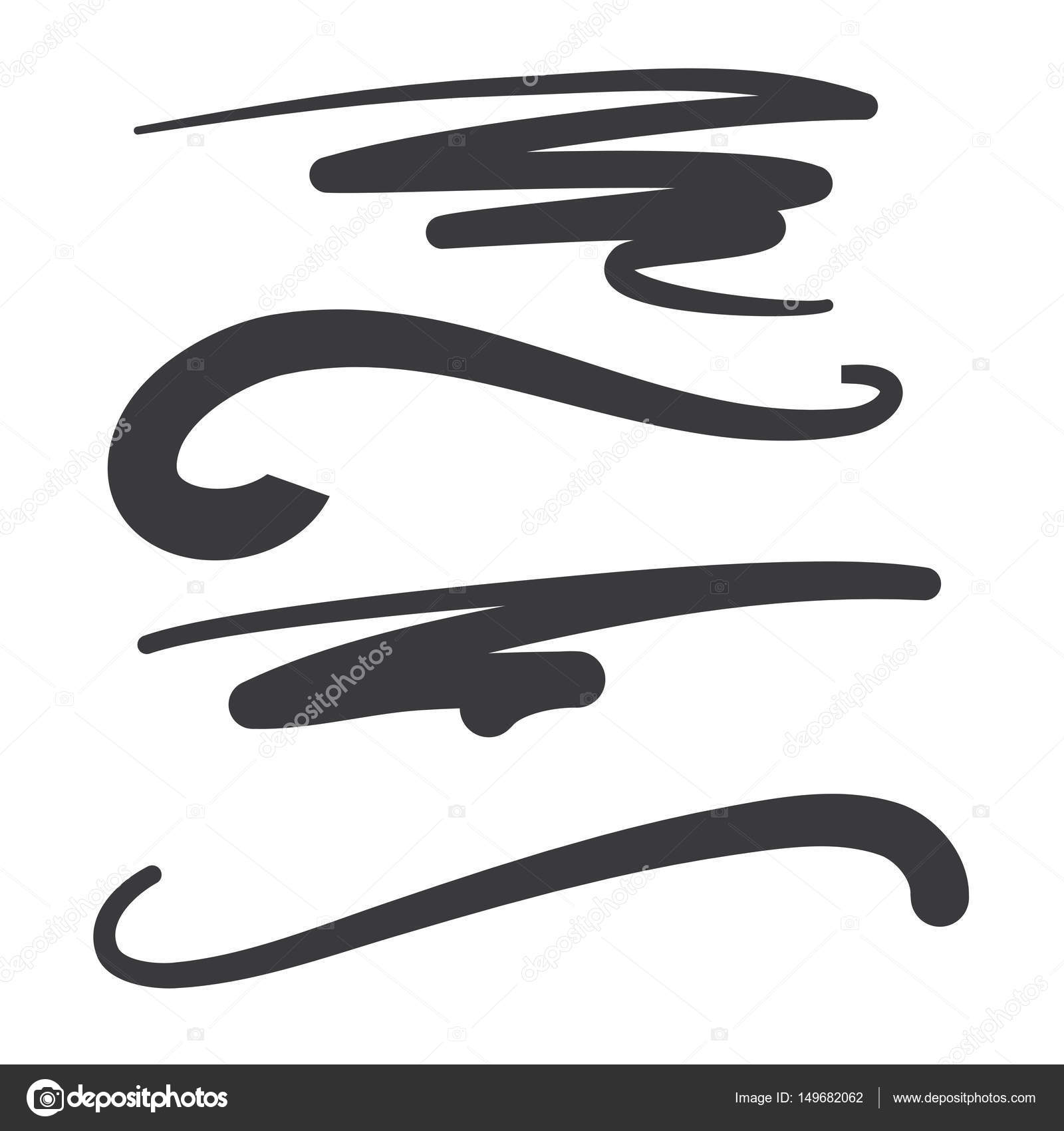 Vector Swooshes For Type - Vol 1