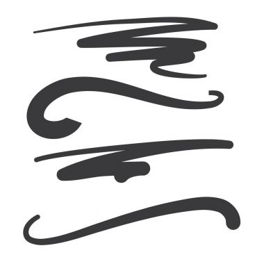 Vektör Swooshes, homo, Whooshes ve süsler beyzbol Tai için